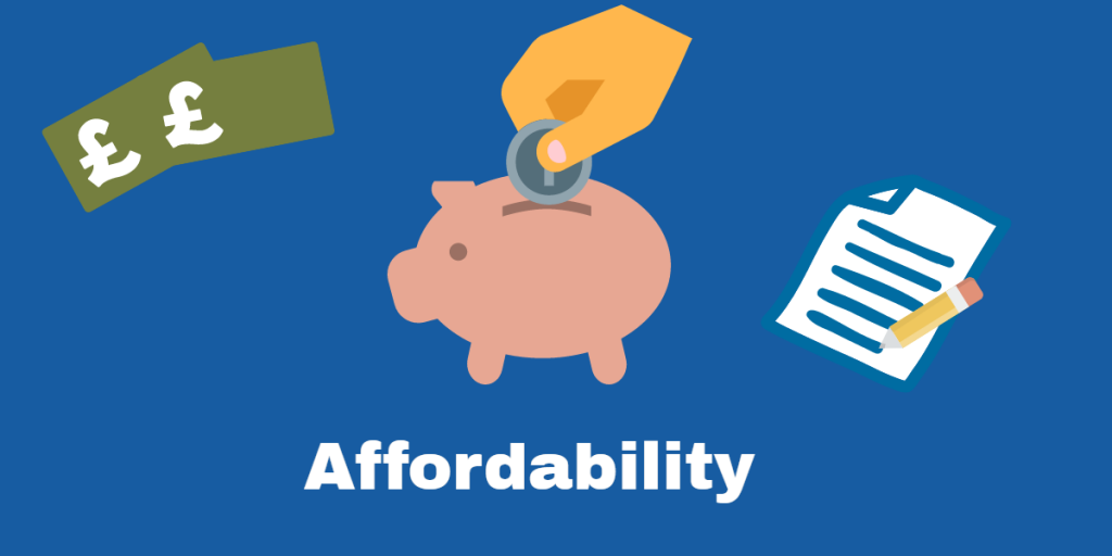 Mortgage affordability with a default